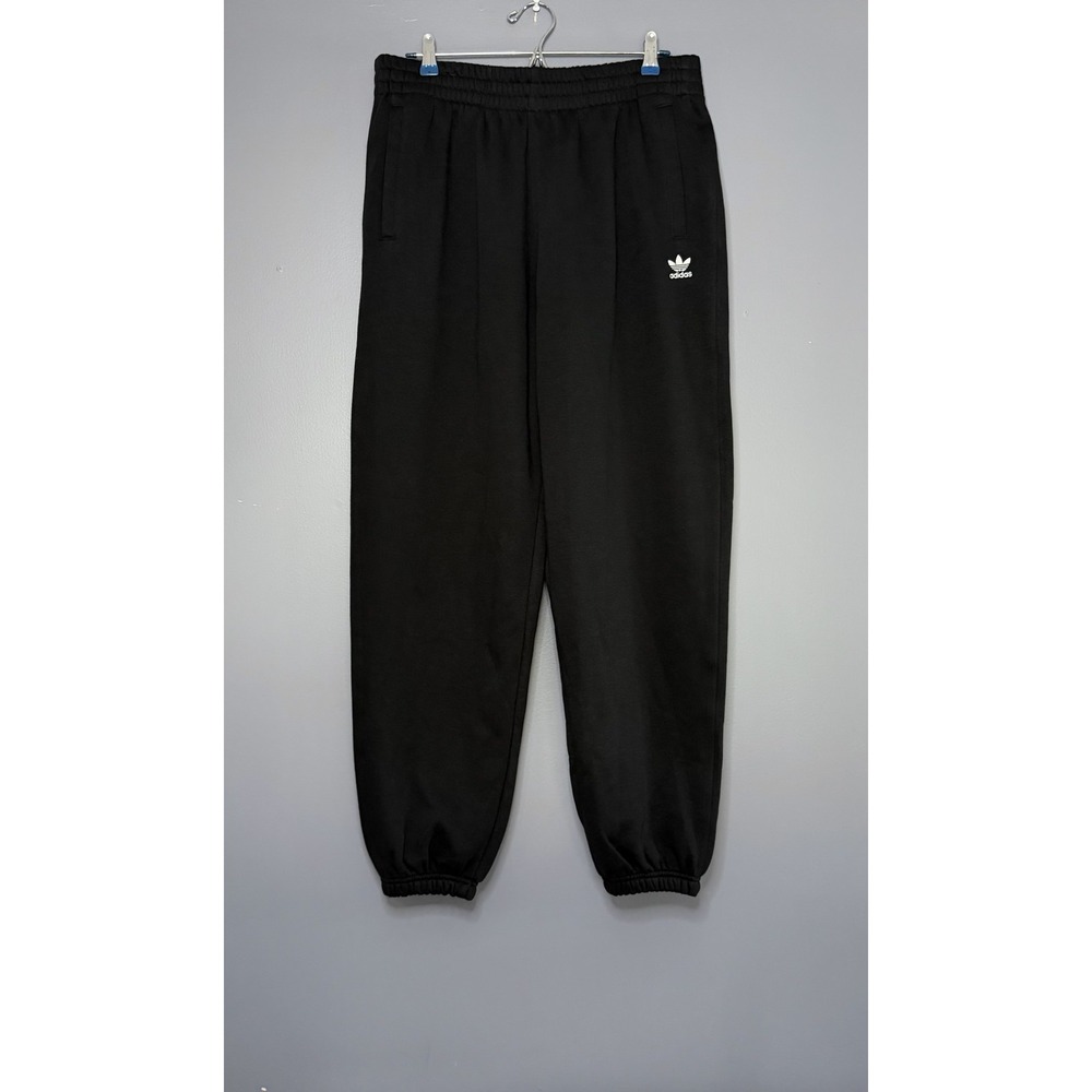 Adidas Essentials ESS Joggers Women XL Black Originals Fleece Trefoil Logo Pants